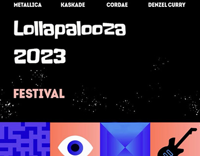 Poster for Lollapalooza festival