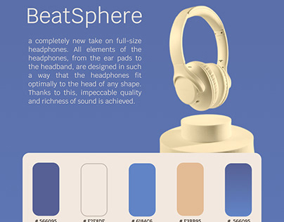 Headphone product presentation site BeatSphere