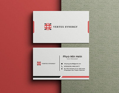 Vertex Synergy's Business Card Design