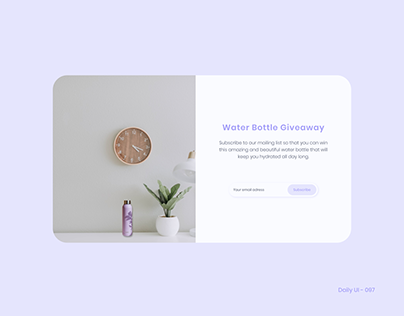 Daily UI 097 - Giveaway
