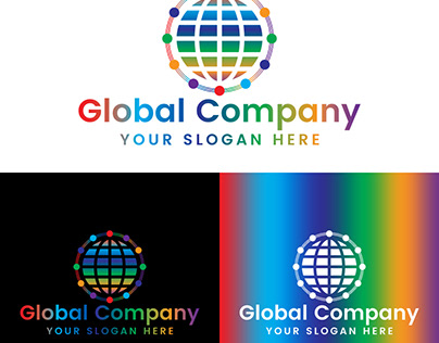 Global Company Logo Design Template