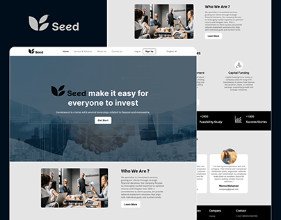 Seed ( Investment Landing Page )
