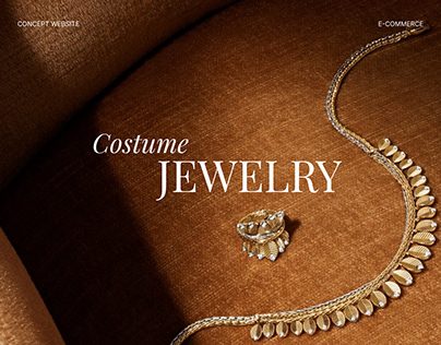 Costume jewelry e-commerce website concept design
