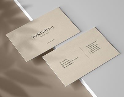Simple yet classy business card for Make-Up Artist