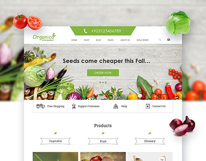 Vegetable Delivery Web Design