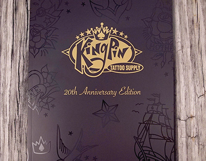 Kingpin catalog cover design and illustration