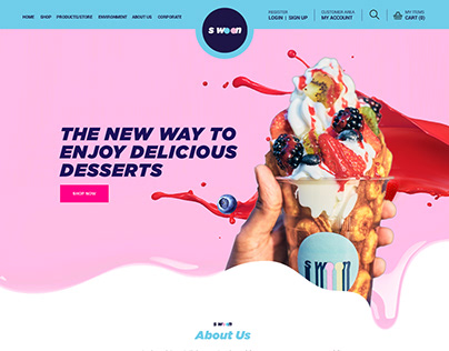 Swoon Desserts Website Design