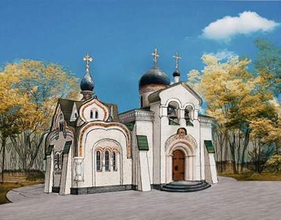 Temple in honor of St. Sergius of Radonezh in Shakhty