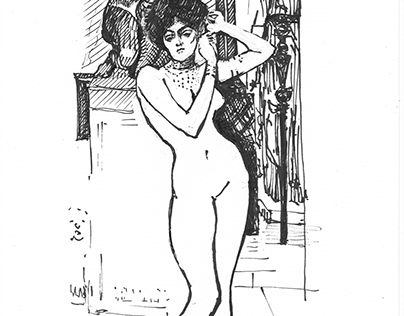 Roman Women's Bath by Gustav Klimt
