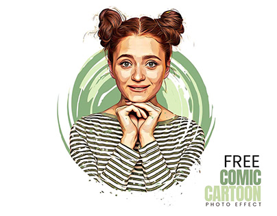 Free Simple Comic Cartoon Effect For Photoshop