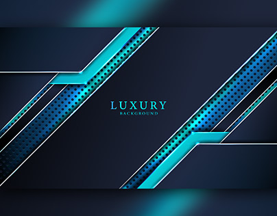 Abstract Luxury Background Design with Cyan and Black