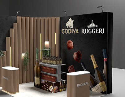 Godiva Ruggeri Exhibition stand design rendering
