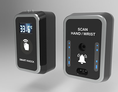 SMART KNOCK - (Touchless bell with Temperature Scanner)
