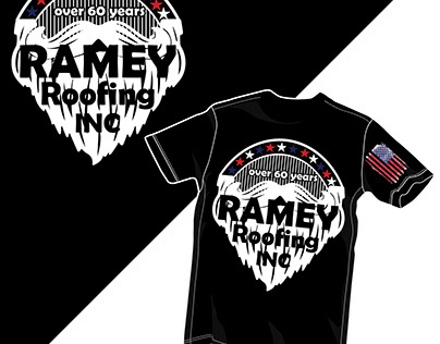 Project thumbnail - Ramey Roofing T-shirt Design
