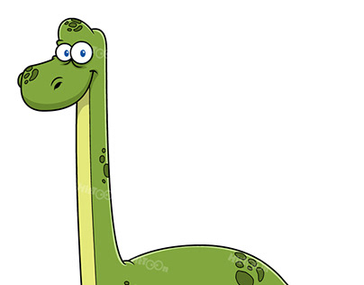 Brontosaurus Dinosaur Cartoon Character