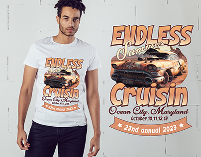 Vintage Car T-shirt Design