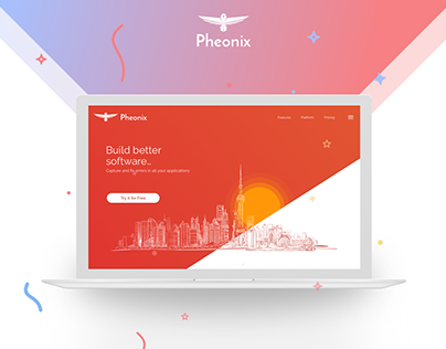 Phenix Software Landing Page Concept