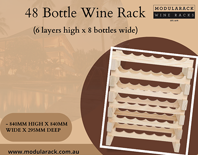 48 Bottle Large Modular Wine Rack Buy Online Australia