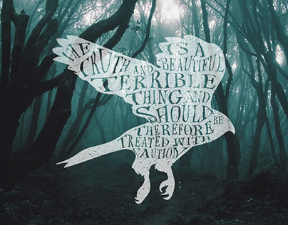 Harry Potter typography posters