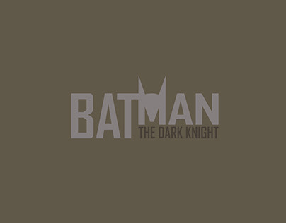 Batman The Dark Knight Poster Design