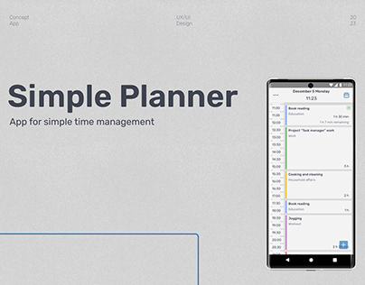 SImple Planner App concept
