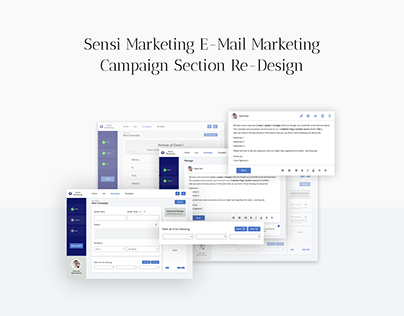 Sensi E mail Marketing Tool - Campaign Page Re Design