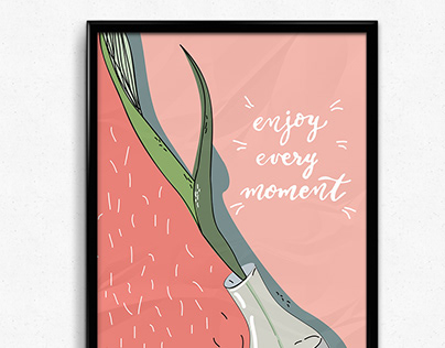 Poster "Enjoy every moment"