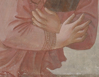 Copy of the fresco " The Annunciation" by Fra Angelico