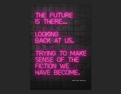 Cyberpunk quote - neon