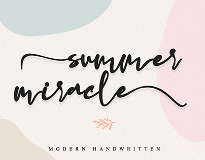FREE | Summer Miracle Modern Handwritten Font