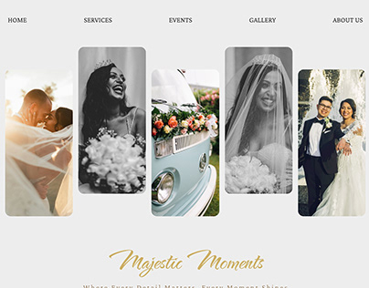 Majestic Moments an Event Management site (UI project)