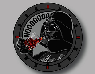 Darth Vader Coaster Illustration