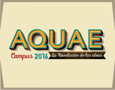 Cartel ganador del premio diseña AQUAE Campus 2016