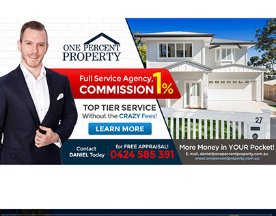 one percent property Dealer Banner