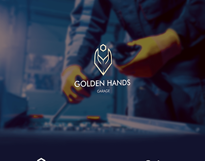 Car studio «Golden Hands» — Corporate identity