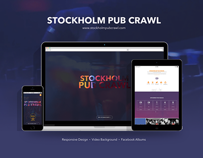 Stockholm Pub Crawl - Website Design