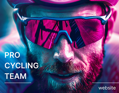 Professional cycling team - Website design