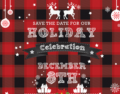 Save the date holiday and custom pattern