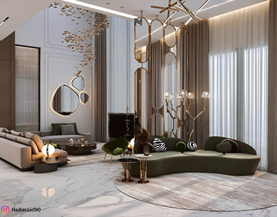 Luxury reception hall design in ksa