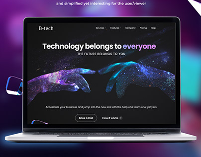 Tech Website Landing Page Design