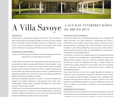 A Villa Savoye a luz das interpretações de bruno zevi