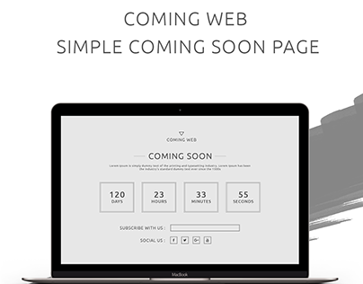 COMING WEB SIMPLE COMING SOON PAGE