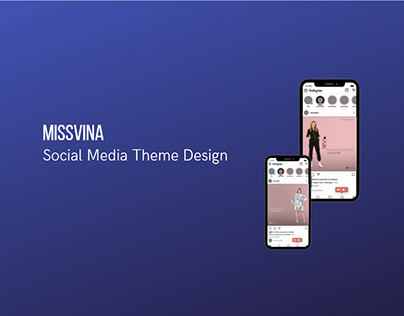 MissVina Social Media Theme Design