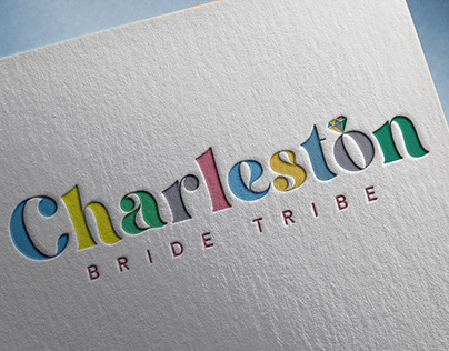 Charleston Bride Tribe Wordmark Logo design.