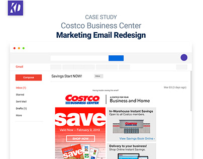 Costco Business Center Email Redesign