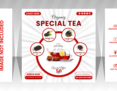 Tea Ads Design I Social Media Advertising