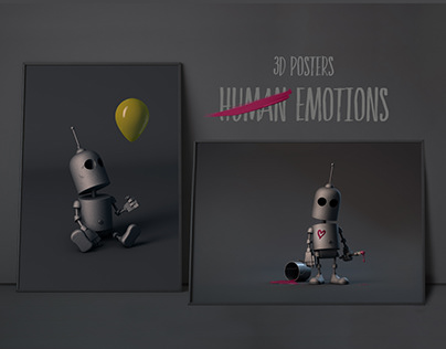 Human Emotion - 3D Poster