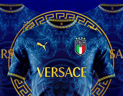 Puma Italy x Versace Special Soccer Jersey 2022 POSTER