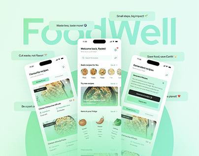 Project thumbnail - FoodWell - Food Waste App - UX/UI Case Study