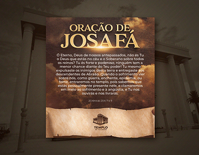 ORAÇÃO DE JOSAFÁ - TEMPLO DE SALOMÃO